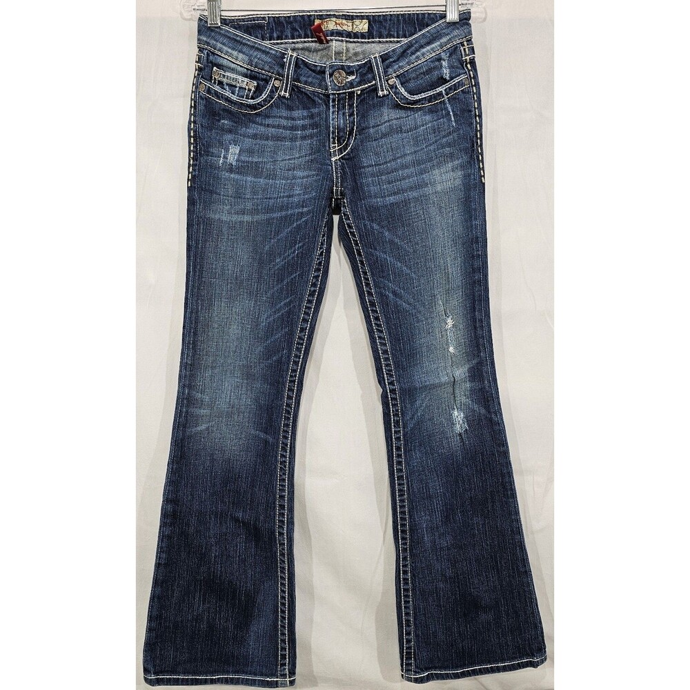 Buckle Women’s Boot Cut Jeans - Indigo Blue